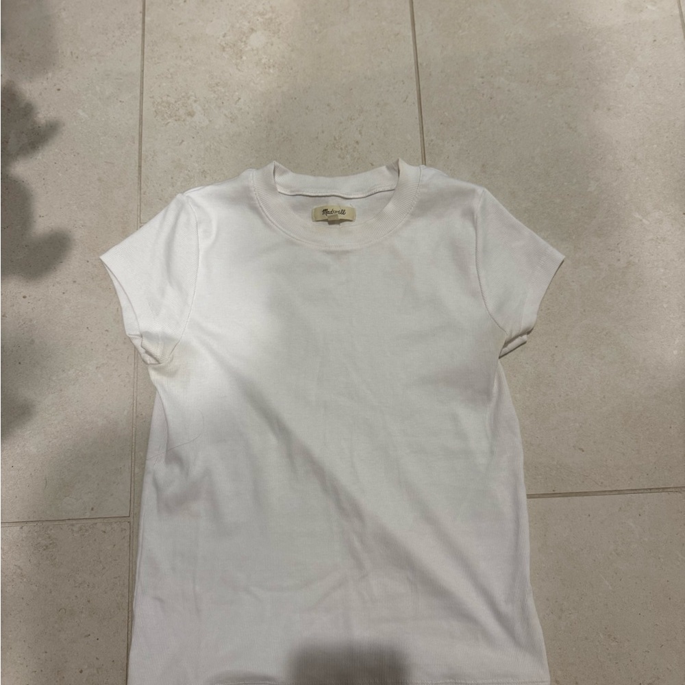 Madewell White Short Sleeve Tee